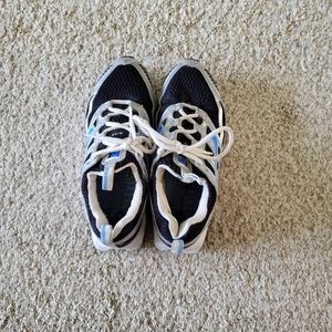 Black, Silver and Blue Nikes